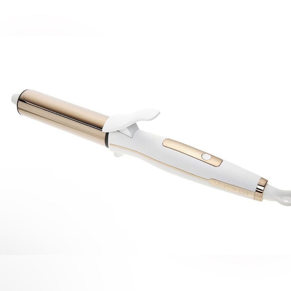 Kristin Ess White and Gold Curling Iron